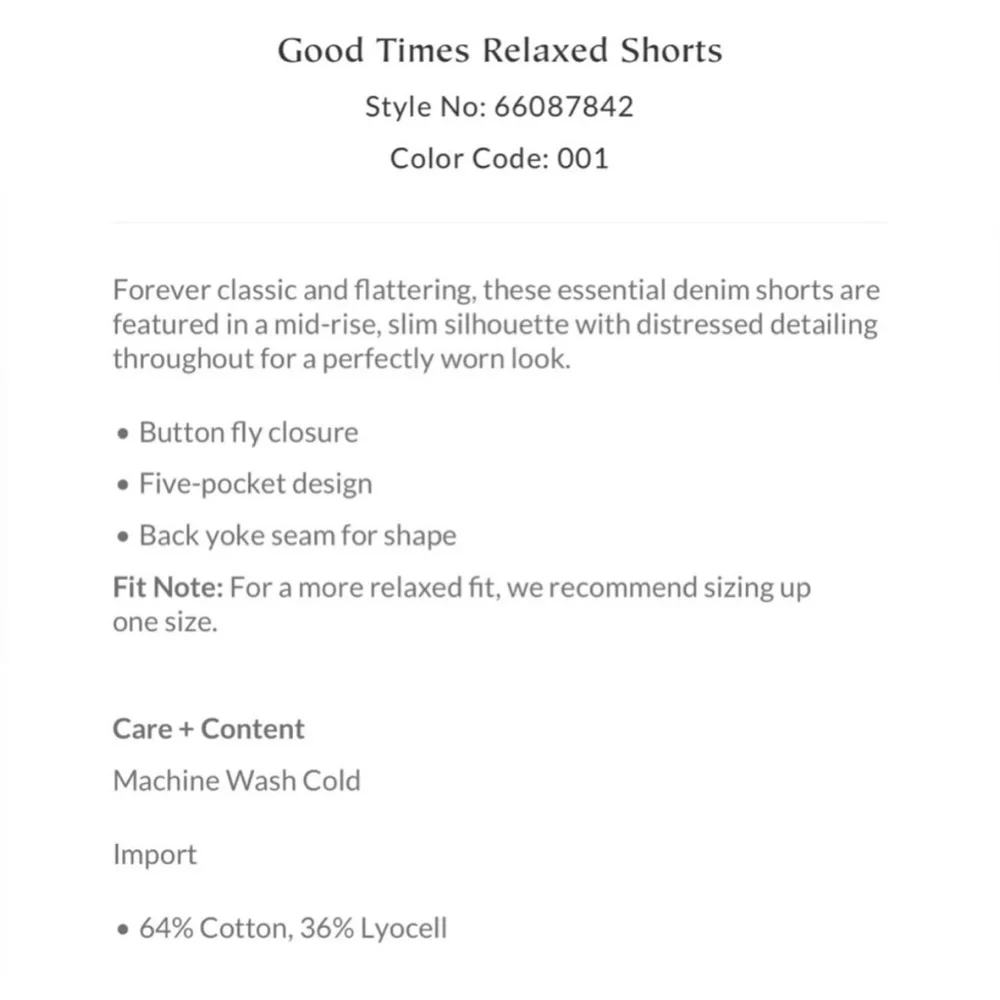 FREE PEOPLE WE THE FREE good times relaxed distressed denim shorts size 25 black